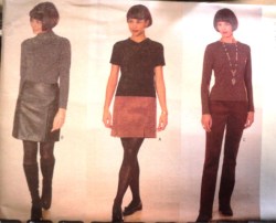 5654 EZ SHORT A-SKIRT LEATHER OR NOT,CONTOUR PANTS PATTERN 18-22
